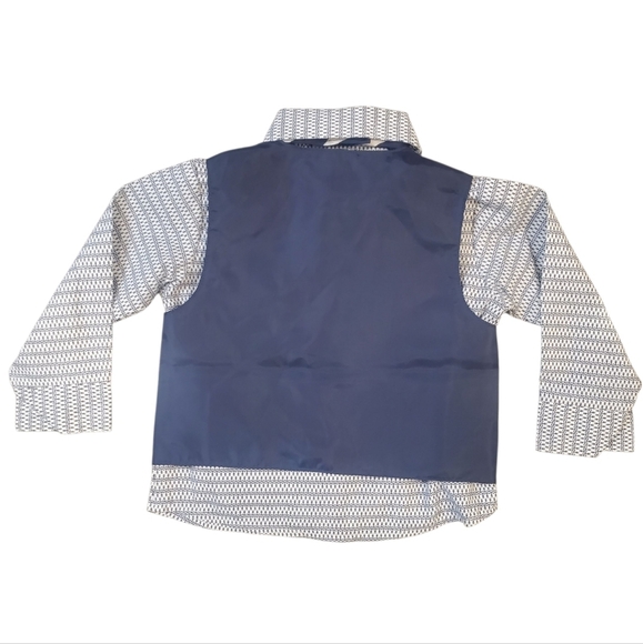 Nautica Baby Boys 4-Piece Suit Set Tie, Vest, Shirt and Pants Size 12M - Picture 6 of 10